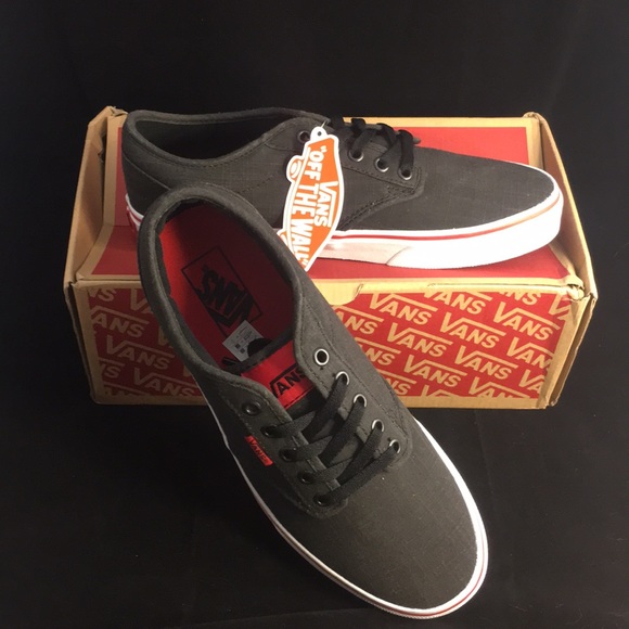 black van with red stripe